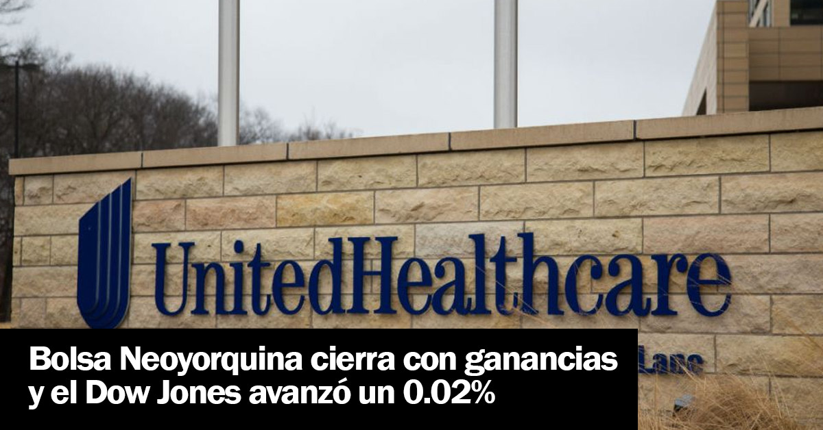 Bolsa Neoyorquina cierra con ganancias y el Dow Jones avanzó un 0.02%