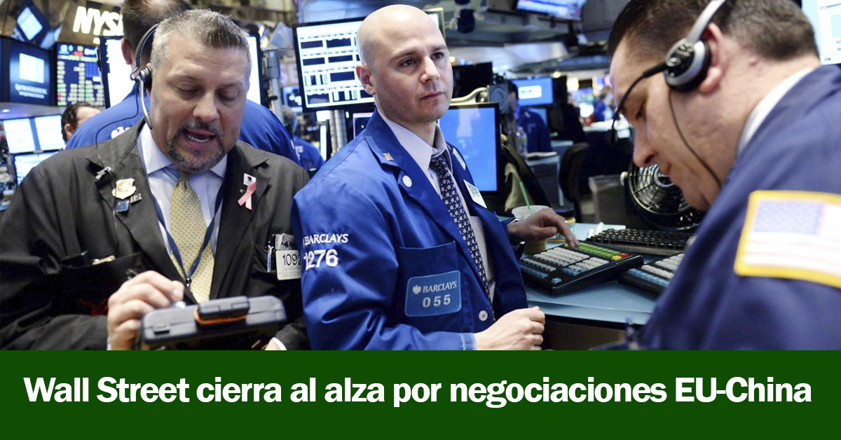 Wall Street cierra al alza por negociaciones EU-China