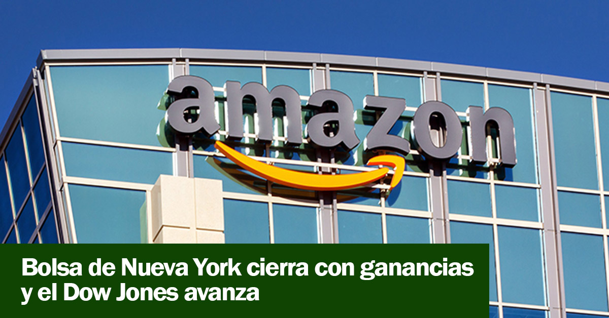 Bolsa de Nueva York cierra con ganancias y el Dow Jones avanza